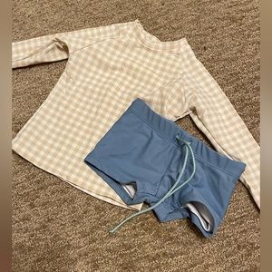 Boys Rash Guard and Bottoms, with Hat
